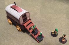 Miniature Gypsy Wagon 3D Printer Model