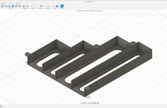 Remote Controlers (x4) Tray – Customizable (3df File) 3D Printer Model