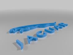 Jaguar Logo 3D Printer Model