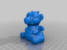 Chubby Baby Dragon 3D Printer Model