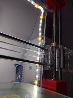 Led Stripe Holder For 6mm Prusa Frame 3D Printer Model