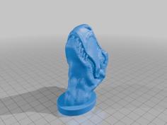 T-Rex Head With Magnet Slot 10x5mm 3D Printer Model