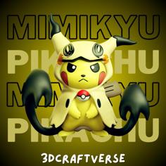 PIKACHU X MIMIKYU POKEMON MODEL 3D Printer Model