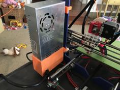 Prusa I3 Power Supply Cover With Power Relay 3D Printer Model