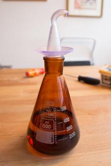 Bottle Pourer For Cooking Oil Fits On A Standard Ground-joint Bottle 3D Printer Model