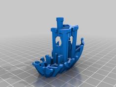 Voronoi”Broken Benchy”- The True( And Not So Jolly) Torture Test 3D Printer Model