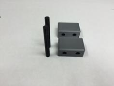 Dowel Rod Connected Box 3D Printer Model