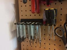 Pegboard Cable Holder 3D Printer Model