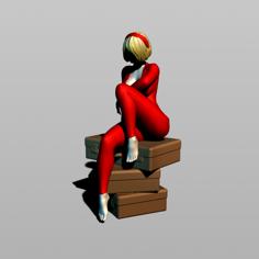 Girl On The Suitcases 3D Printer Model