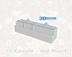 TV Remote Wall Mount 3D Printer Model