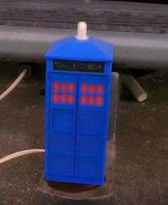 TARDIS Tow Hitch Cover With Lights 3D Printer Model