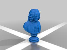 Voltaire Bust 3D Printer Model