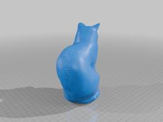 Sitting Kitty 3D Printer Model