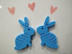 Flexi Rabbit With Hidden Magnets 3D Printer Model