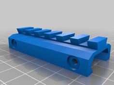 Picatinny To Dovetail (21mm To 11mm) Adapter 3D Printer Model