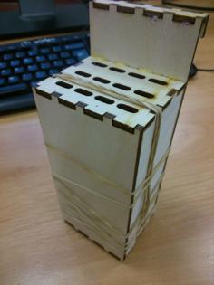 Laser Cut Needle File Box To Hold