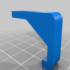 Minimalistic Vinyl Wall Mount – Angled Hole 3D Printer Model