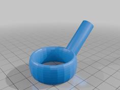 Ergonomic Ring Pen 3D Printer Model