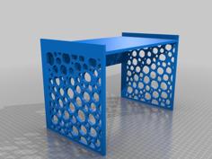 Mini Desk Stand (Bubble Pattern) – Lasercut 3D Printer Model