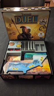 7 Wonders Duel Organiser – Including Pantheon And Agora Expansions 3D Printer Model