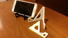 Folding Hinged Phone Stand (for Large Phones) 3D Printer Model