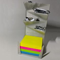 Post-it, Drawing Pin And Paperclip Holder 3D Printer Model