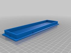 Simple Ventilation Grille Size: 200 X 57mm 3D Printer Model