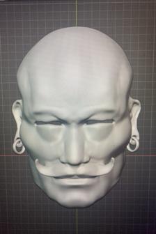 Male Face Mask 3D Printer Model