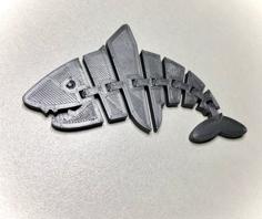 Articulated Shark 3D Printer Model