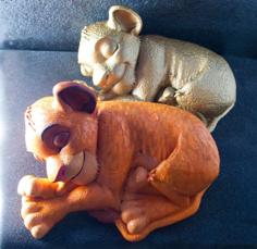 Sleeping Simba 3D Printer Model