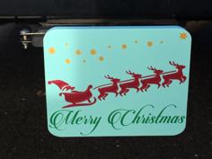 Trailer Hitch -Santa With Reindeer 3D Printer Model