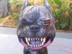 Dog Bobblehead From CYBERPUNK 2077 With Glowing Eye 3D Printer Model