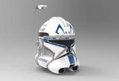 Captain Rex Phase 2 Helmet 3D Printer Model