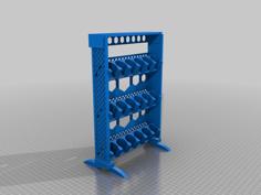 Paint Rack For MSP Bottles 3D Printer Model