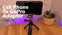 Cell Phone To GoPro Adapter With Knob 3D Printer Model