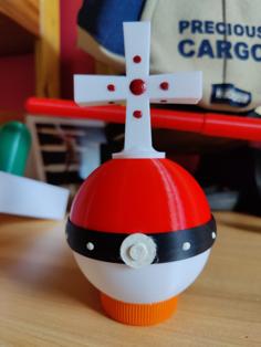 Estourballe, Pokeball Holy Hand Grenade Of Antioch, Split In Part 3D Printer Model