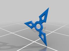 3 Point Shuriken 3D Printer Model