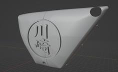 KZ400 Left Side Cover 3D Printer Model