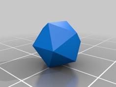 OpenSCAD Icosahedron 3D Printer Model