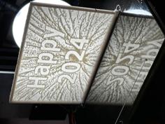 Happy 2024 Lithophane 3D Printer Model