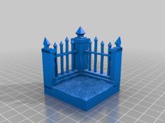 Graveyard Wall Corner Tile – OpenForge Compatible 3D Printer Model