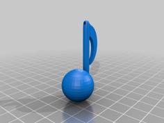 Christmas Ornament – Music Note 3D Printer Model