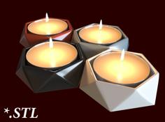 Tea Candle Holder 3D Printer Model