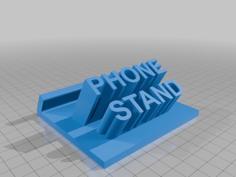 Phone Stand With Your Name 3D Printer Model