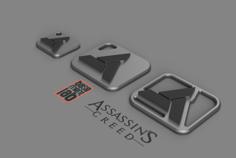 Abstergo Industries – Assassins Creed Key Chain – Portachiavi – Porteclef 3D Printer Model