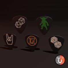 Guitar Pick Generator 3D Printer Model