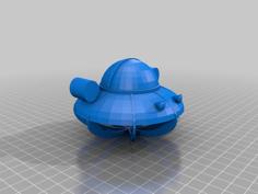 Rick And Morty Spaceship (unfinished) 3D Printer Model