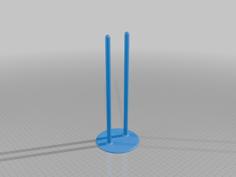 Wide Double Rolls Stand 3D Printer Model