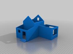 Model House(No Roof) 3D Printer Model