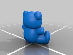 Cute Teddy Bear 3D Printer Model